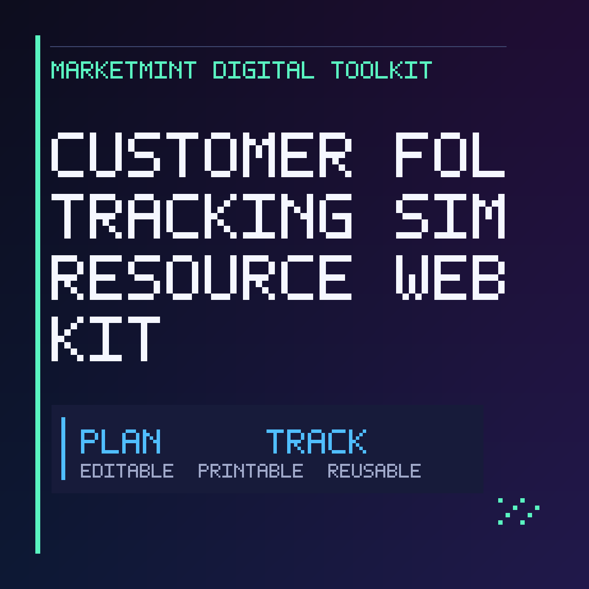 Customer Follow-Up Tracking Simple Resource Website Kit