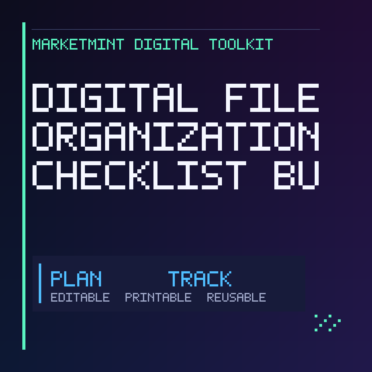 Digital File Organization Checklist Bundle