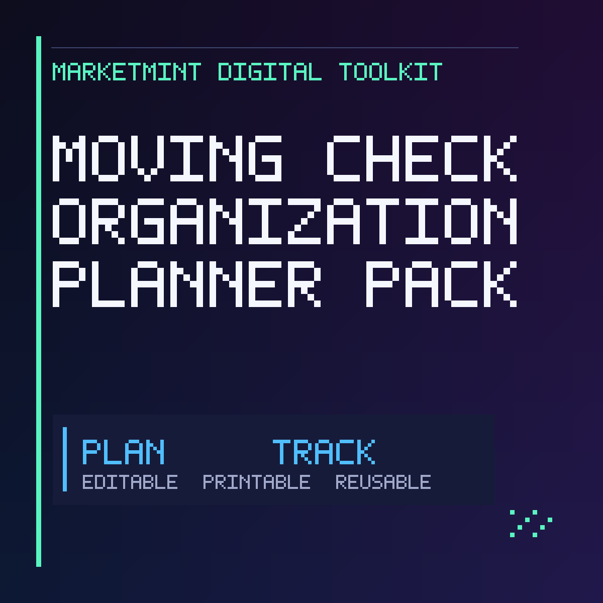 Moving Checklist Organization Planner Pack